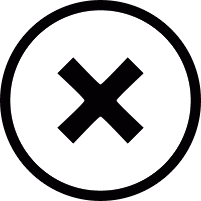 Cancel button vector logo