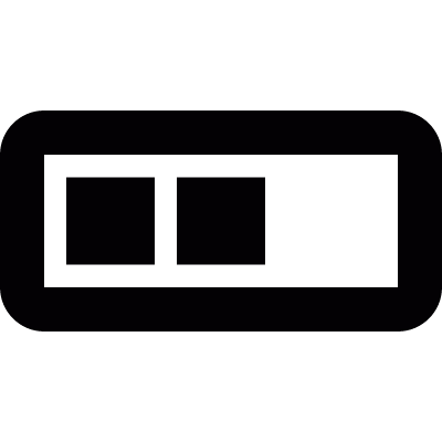 Battery level vector logo