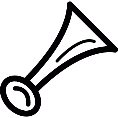 Air horn vector logo