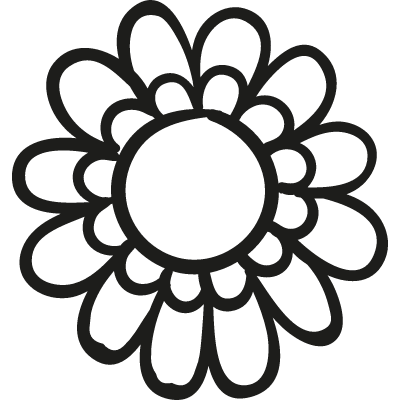 Spring Garden Flower vector logo