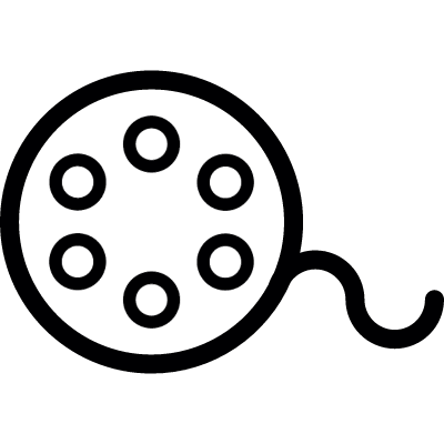 Film roler vector logo