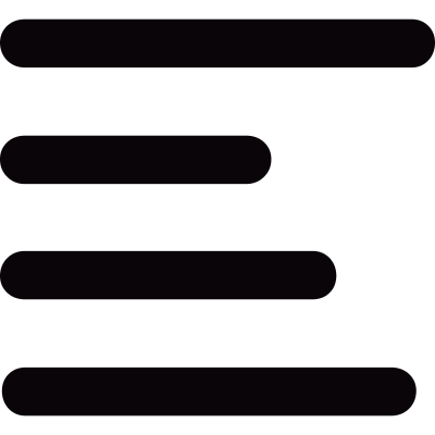Left alignment vector logo