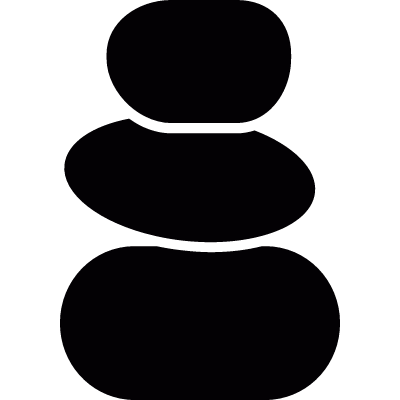 Zen Garden Stones vector logo