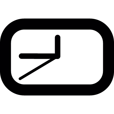 Rectangular deskwatch vector logo