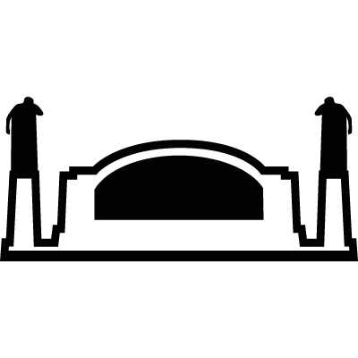 Egyptian temple vector logo