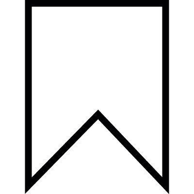 Vertical ribbon of bookmark vector logo