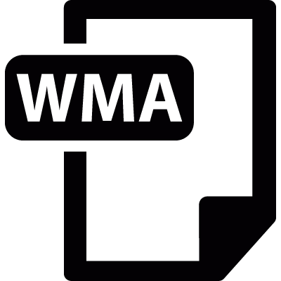 WMA format vector logo