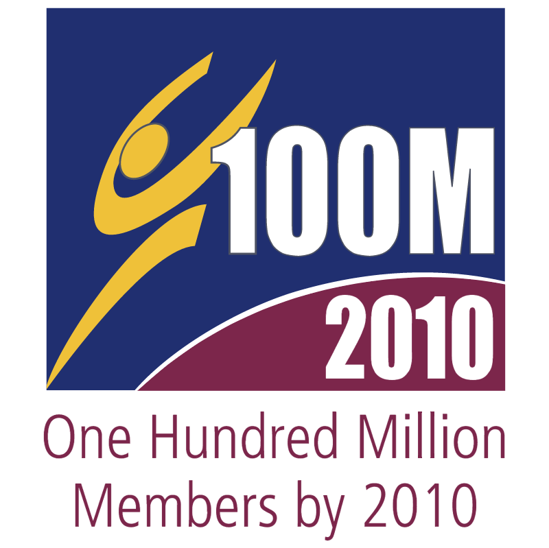 100 Million by 2010 vector