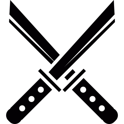 Two Katanas vector logo