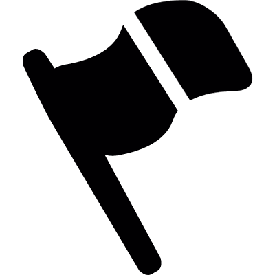 Black flag with stripe vector logo