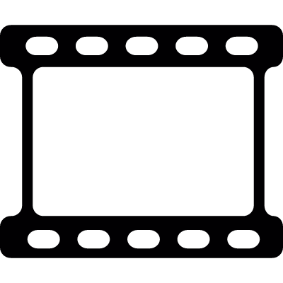 Blank film strip vector logo