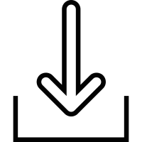 Download symbol to inbox vector