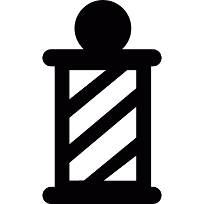 Barber pole vector logo