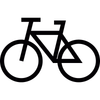 Bicycle symbol vector