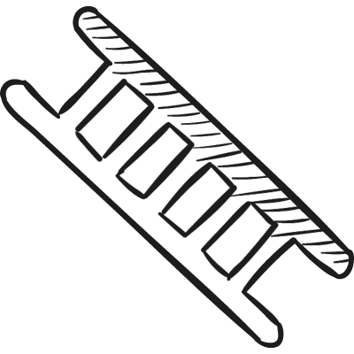 Inclined Ladder vector logo