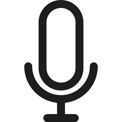 Microphone vector logo