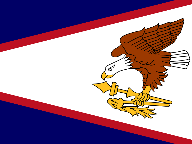 Flag of American Samoa vector