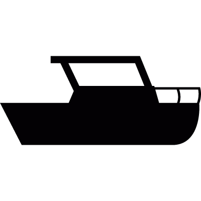 Small boat vector logo