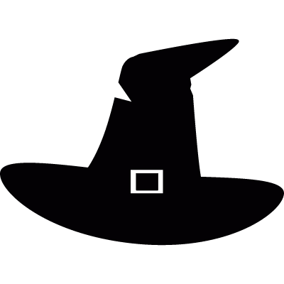 Witchery hat vector logo