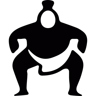 Sumo fighter vector logo