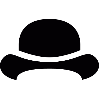 Bowler hat vector logo