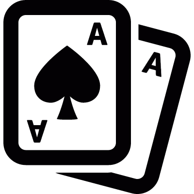 Poker cards vector logo