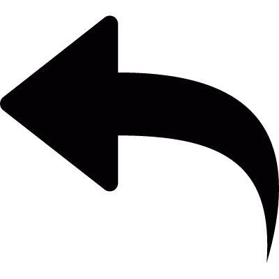 Left turn arrow vector logo