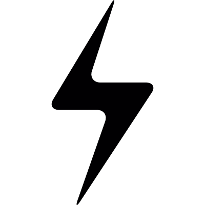 thin bolt vector logo
