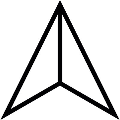Arrow ascendant point vector logo