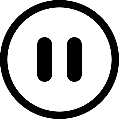 Pause Button Outline vector logo