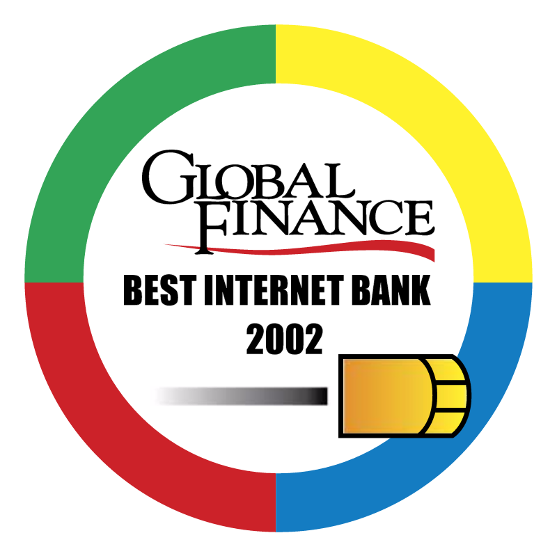 Best Internet Bank 2002 vector
