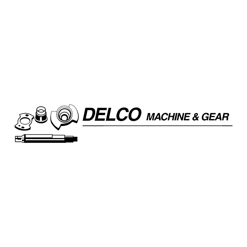 DELCO Machine & Gear vector logo