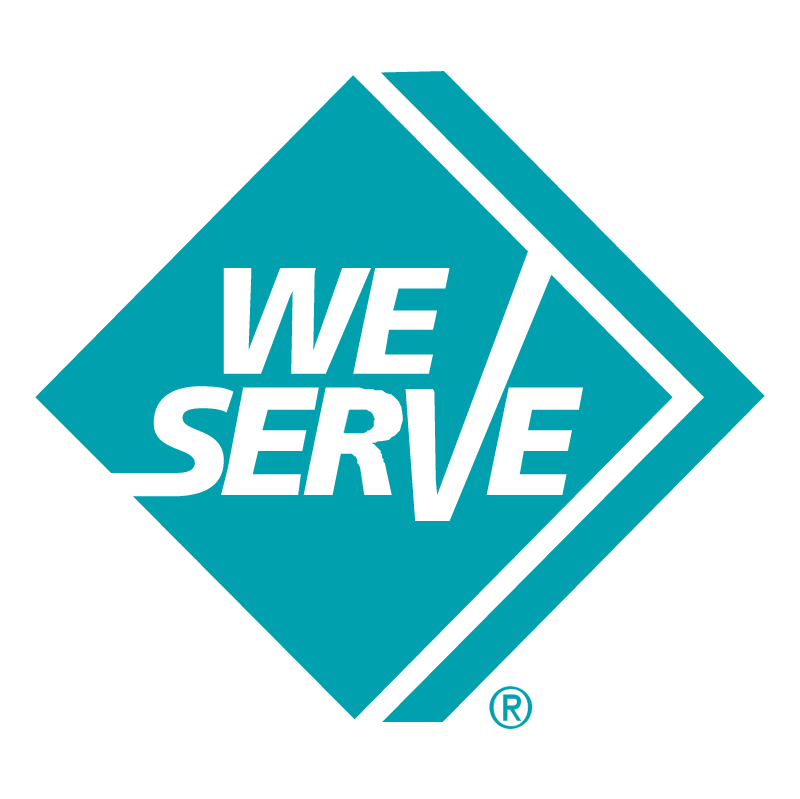 We Serve vector logo