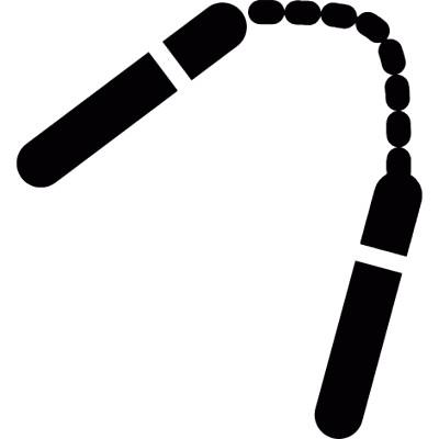 Japanese Nunchaku vector logo