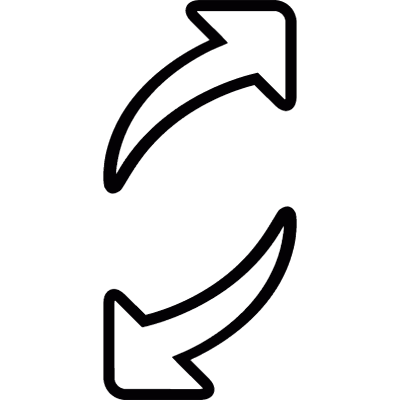 Refresh arrows vector logo