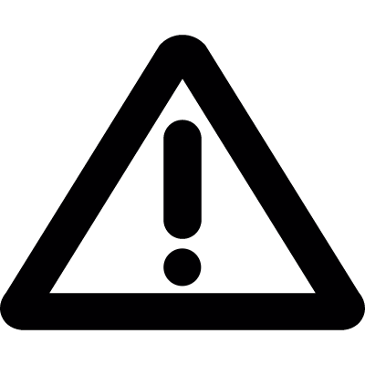 Warning signal vector logo