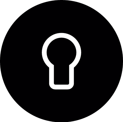Key hole vector logo