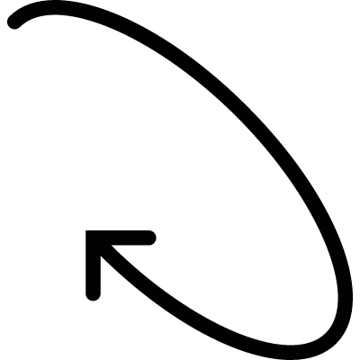 Arrow rotating vector logo