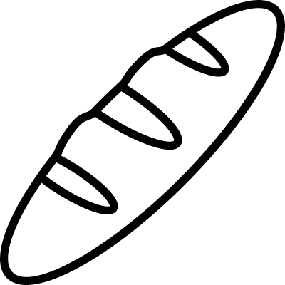 Bread black, IOS 7 interface symbol vector logo