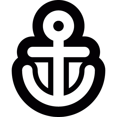 Boat anchor vector logo