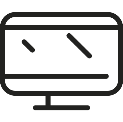 Rectangular Monitor vector logo