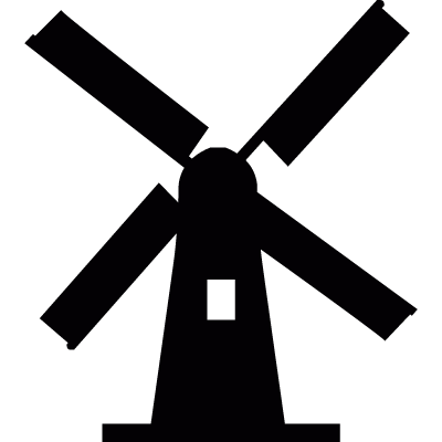 Netherlands windmill vector logo