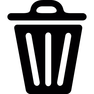 Closed paper bin vector logo