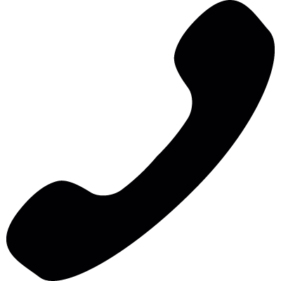 Black phone auricular vector logo