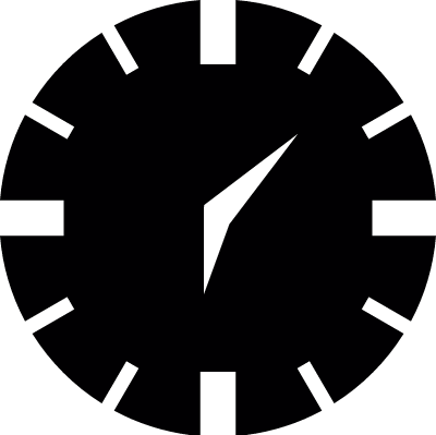 Circular Clock vector logo