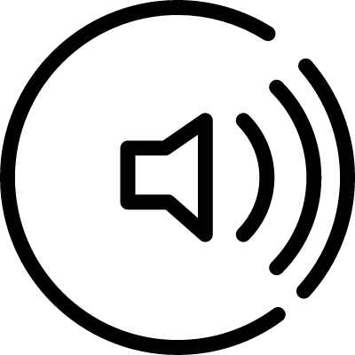 Sound symbol vector logo
