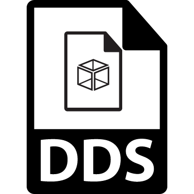 DDS file format symbol vector logo