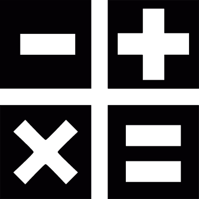 Mathematical operations vector logo