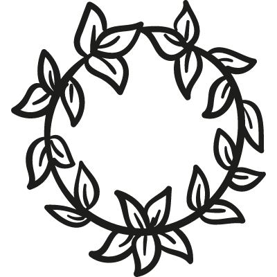 Crown of Leaves vector logo