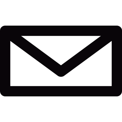 Mail envelope shape vector logo